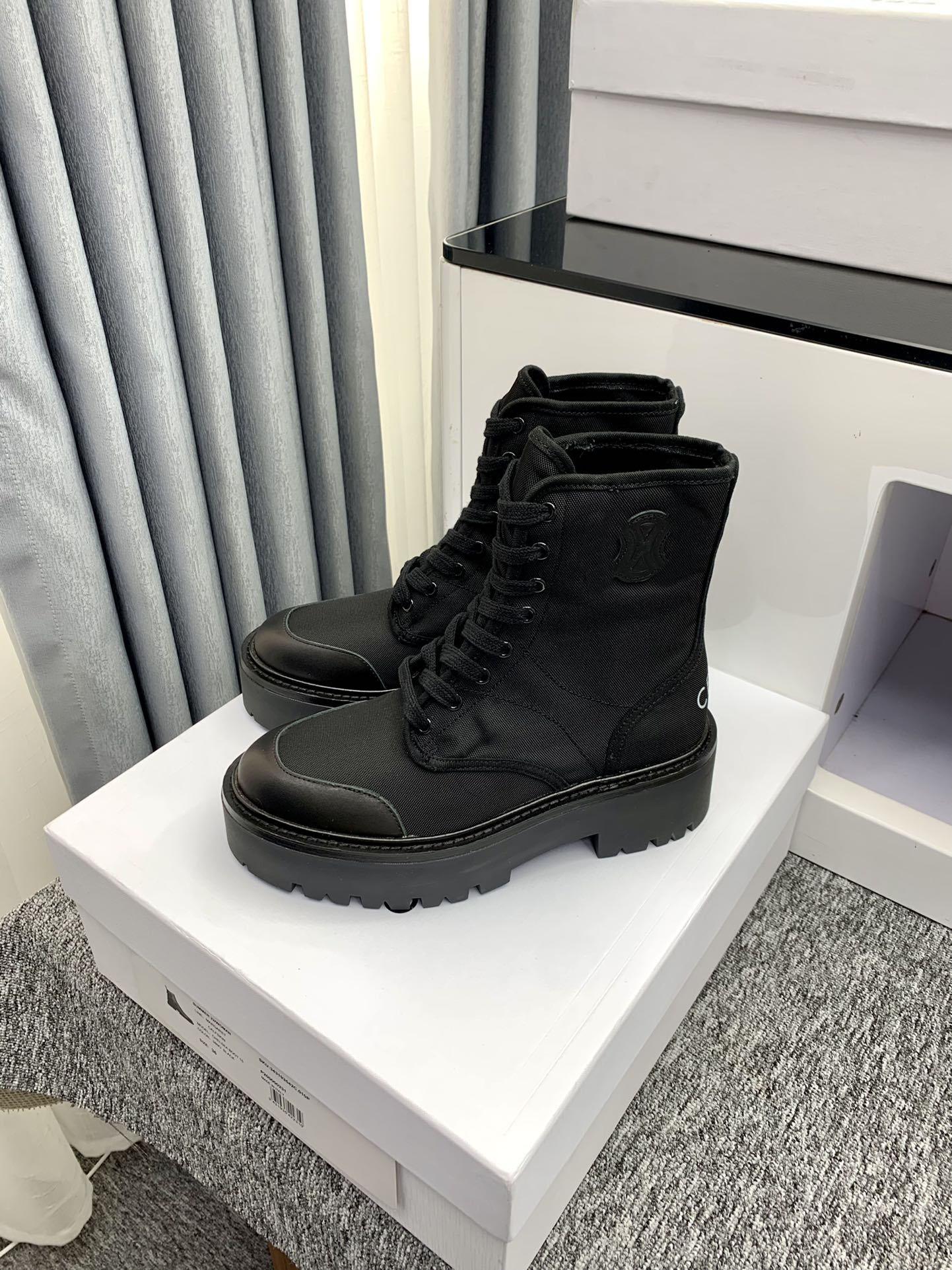 boots designer boots ladies martin boots fashion pendant thick bottom ankle boots mixed colors heightening women shoes with box