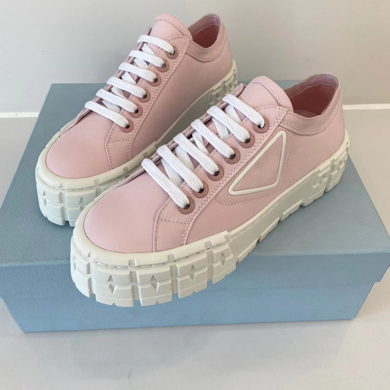 shoes designer shoes fashion sneakers casual canvas shoes women's sneakers thick sole solid color shoelace box size 35-42