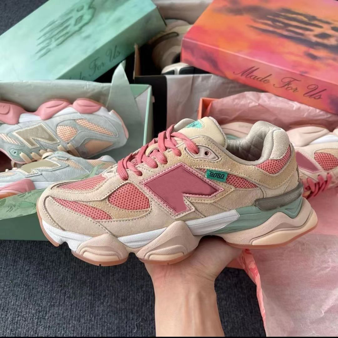 shoes designer shoes 9060 Joe Freshgoods women men sneakers suede Cookie Pink Blue Sea Salt outdoor Trail sneakers trainers with box