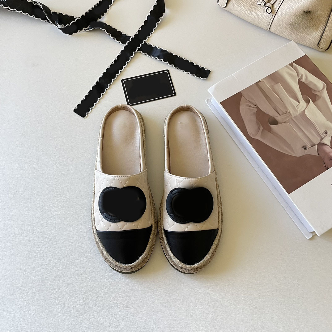 summer autumn fashion luxury designer shoes outdoor casual women loafers canvas flats casual women's shoes slippers sandals with box