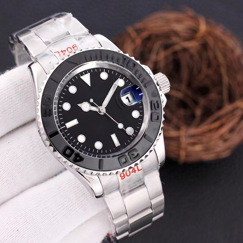 New Men's Automatic Mechanical Ceramic Watch All Stainless Steel Watch Sapphire Luminous Watch U1 Factory Montre de Luxe