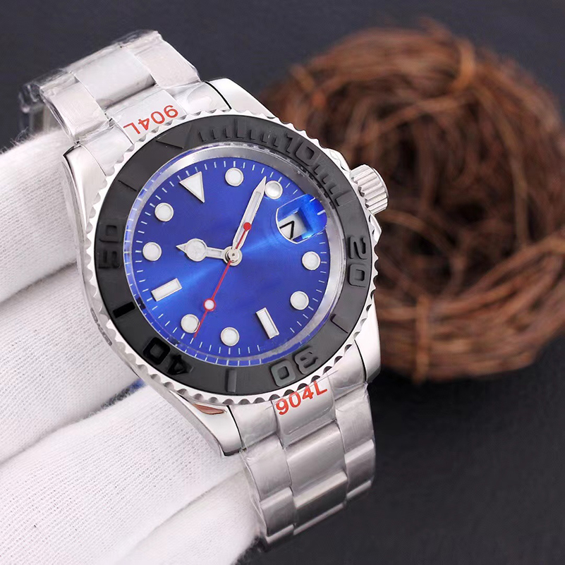 New Men's Automatic Mechanical Ceramic Watch All Stainless Steel Watch Sapphire Luminous Watch U1 Factory Montre de Luxe