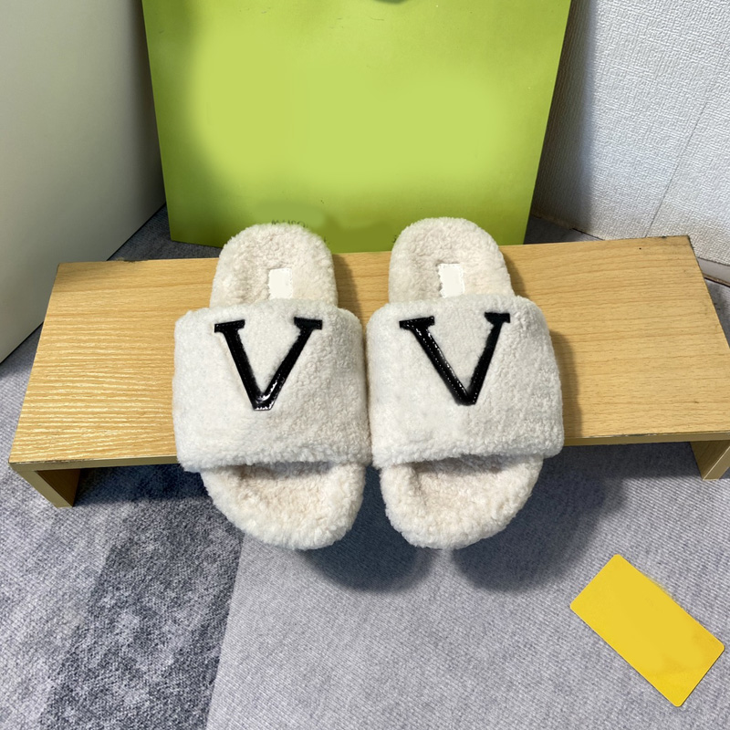 slippers shoes women slipper warm winter outdoor shoes flat shoes anti-slip bottom home indoor platforms slippers with box